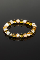 Citrin Naturstein-Armband: - 3