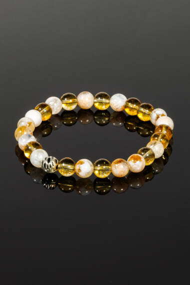 Citrin Naturstein-Armband: - 3