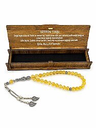 Citrine Natural Stone Tasbih with Box - 1