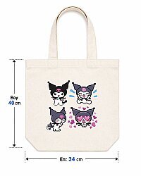 Çok Amaçlı Bez Çanta Kuromi Baskılı - 2