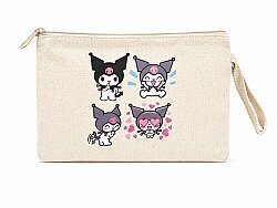 Çok Amaçlı Bez Cüzdan Kuromi Baskılı - 