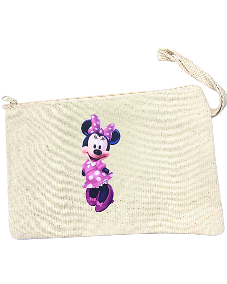 Çok Amaçlı Bez Cüzdan Minnie Mouse Baskılı - 1