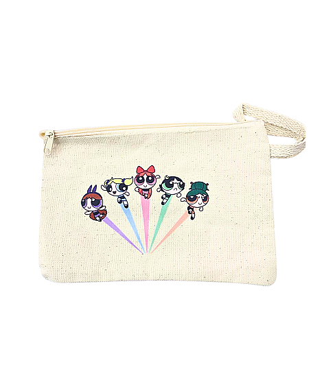Çok Amaçlı Bez Cüzdan Powerpuff Girls Baskılı - 1
