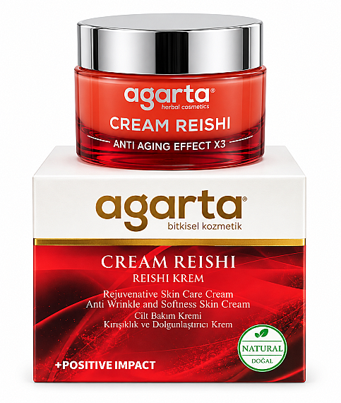 Crème Visage Naturelle au Reishi Anti-Rides & Effet Repulpant – Enrichie en Vitamine E (50 ml) - 2