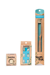 Das 3-teilige Zahnbürsten-Set (klassisch – Pulver – Ersatzkopf) - Toothwak