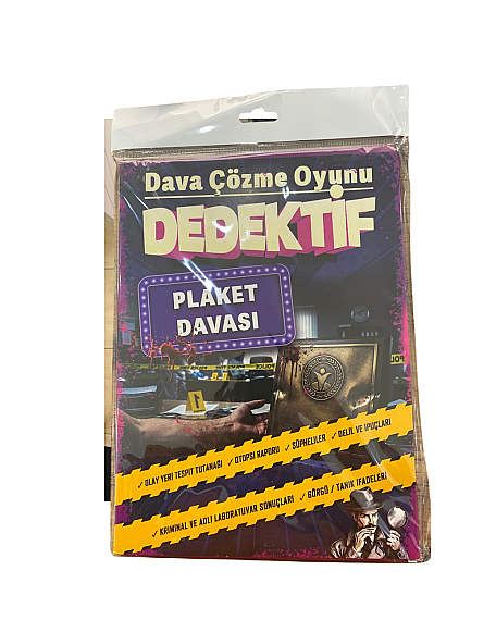 Dedektif Plaket Davası Çözme Oyunu - 1