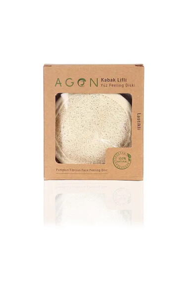 Disque exfoliant visage en loofah naturel - 