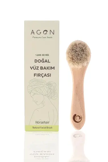 Doğal At Kılı Yüz Bakım Fırçası - 5