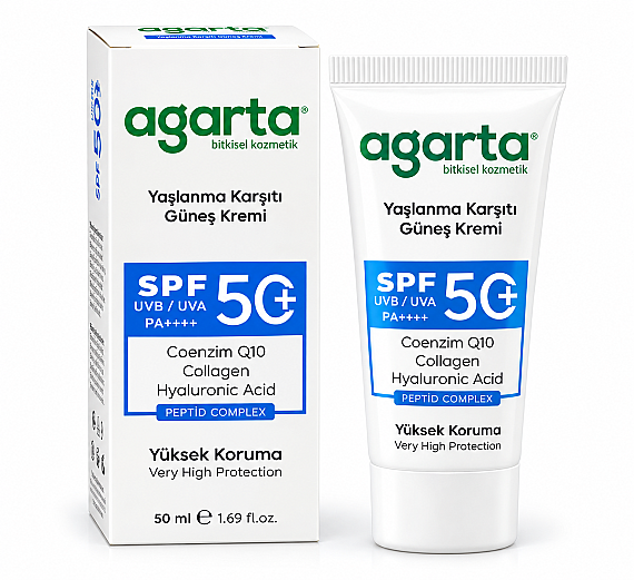 Doğal Collagen Destekli Yaşlanma Karşıtı Güneş Kremi 50+ SPF (50 ML) - 1