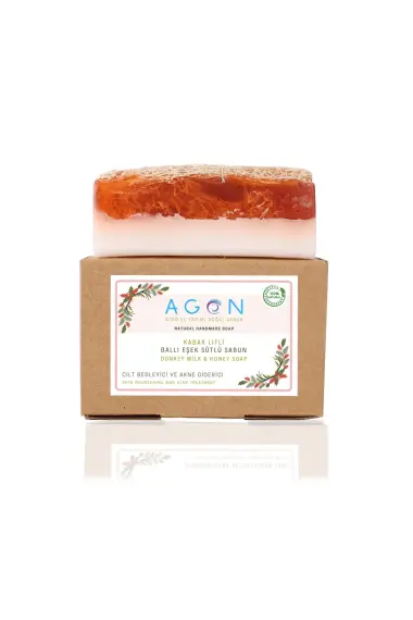 Doğal Kabak Lifli Ballı Eşek Sütü Sabunu 120 Gr - 4