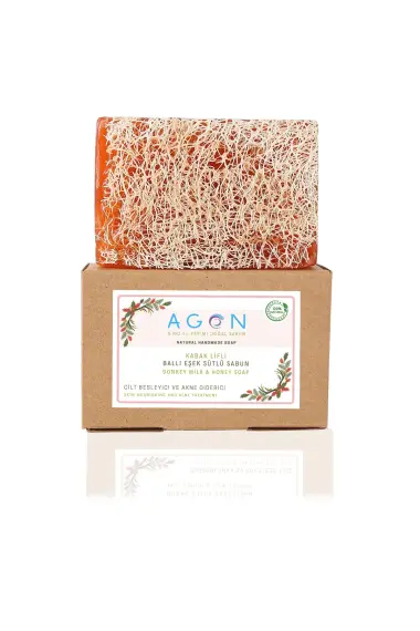Doğal Kabak Lifli Ballı Eşek Sütü Sabunu 120 Gr - 6