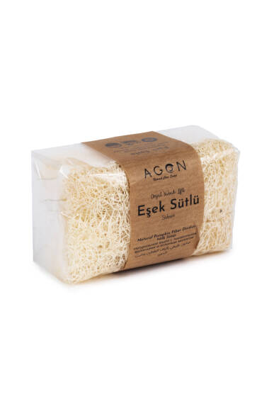 Doğal Kabak Lifli Eşek Sütlü Sabun 120 gr - 1