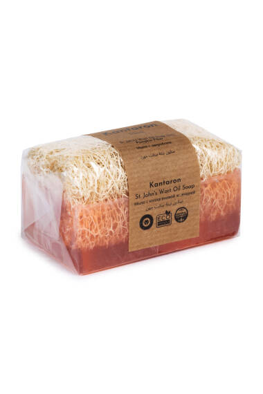 Doğal Kabak Lifli Kantaron Özlü Sabun 120 gr - 3