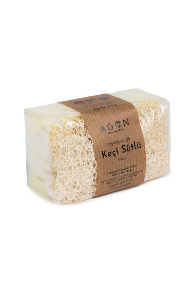 Doğal Kabak Lifli Keçi Sütlü Sabun 120 gr - 1