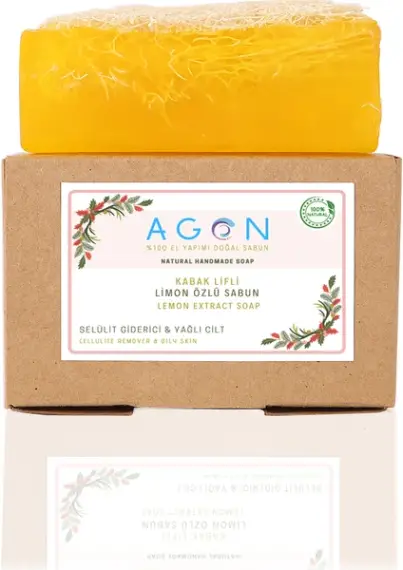 Doğal Kabak Lifli Limon Özlü Sabun - 1