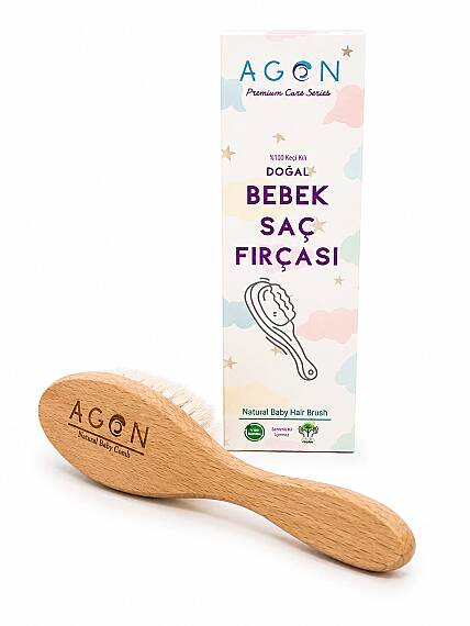 Doğal Keçi Kılı Bebek Fırçası - 2