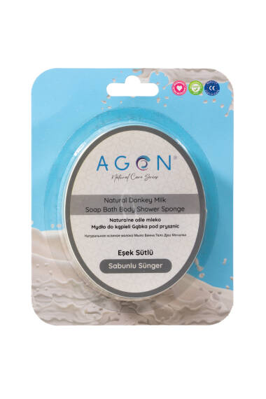 Donkey Milk Soap-Infused Body Sponge – Highly Nourishing & Revitalizing Skincare! - 1