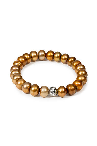 Echtes Gold Perlenarmband - 1