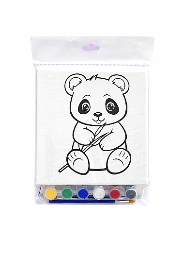 Panda Tuval Boyama Seti - 1