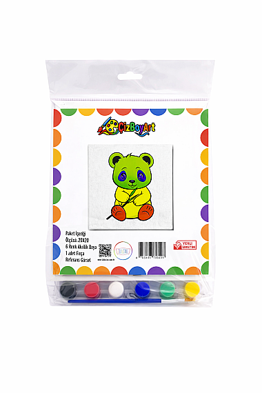 Panda Tuval Boyama Seti - 2