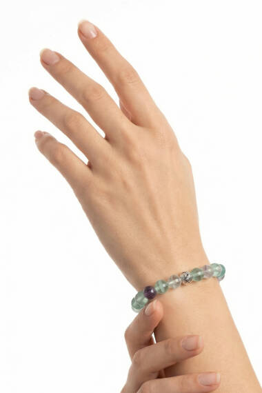 Fluorit Naturstein Armband - 2