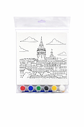 Galata Kulesi Tuval Boyama Seti - 