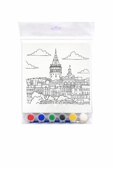 Galata Kulesi Tuval Boyama Seti - 1