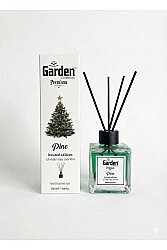Garden Premium Reed Diffuser Pine (Çam) Dekoratif Oda Kokusu 100 ml (Kare) - net aş