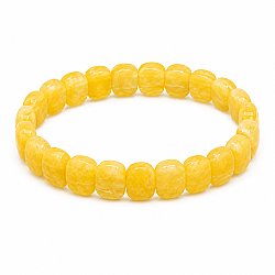 Gelber Calcit Naturstein Rolex Armband Oval - 