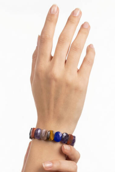 Gemischtes Naturstein Rolex-Armband (Oval) - 3