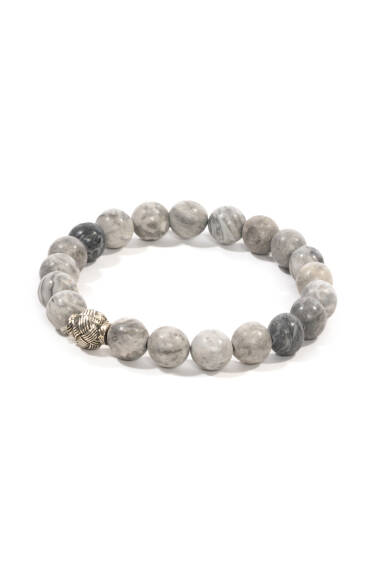 Gray Jasper Natural Stone Bracelet - 1