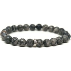 Gray Jasper Natural Stone Bracelet - İpekyol