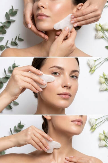 Gua Sha en Quartz Rose Naturel - 6