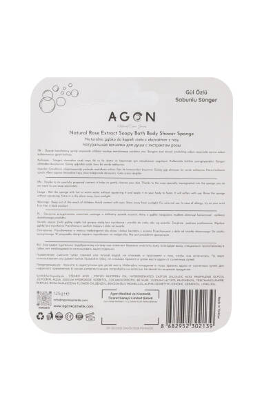 Gül Sabunlu Vücut Duş Süngeri - 8