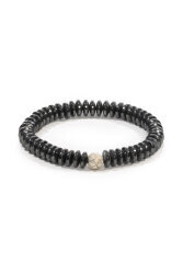 Hematite Natural Stone Rolex Bracelet (Flake Cut) – Shiny Unisex Bracelet - 2