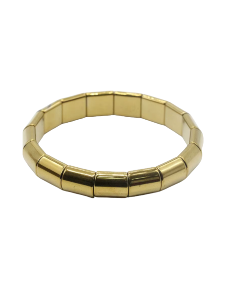 Hematite Natural Stone Yellow Rolex Bracelet - 1