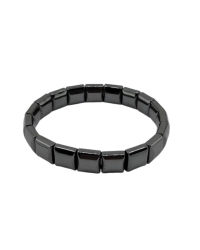 Hämatit Naturstein Rolex-Armband (Großes Quadrat) – Markantes Unisex-Armband - 2