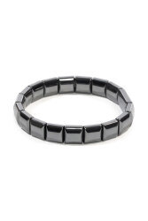 Hämatit Naturstein Rolex-Armband (Großes Quadrat) – Markantes Unisex-Armband - İpekyol