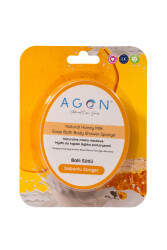 Honey & Milk Soap-Infused Body Sponge – Deep Cleansing and Moisturizing Care - 