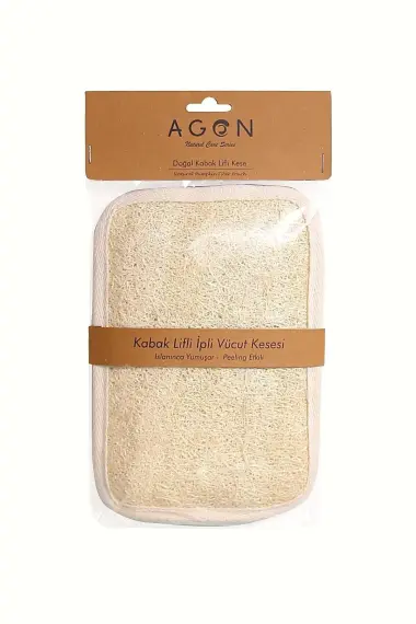 Kabak Lifli Ipli Kare Banyo&duş Vücut Kesesi - 3