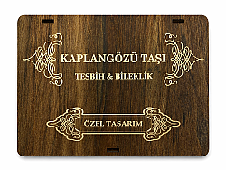 Kaplangözü Doğal Taş Kutulu Tesbih ve Bileklik Seti - 2