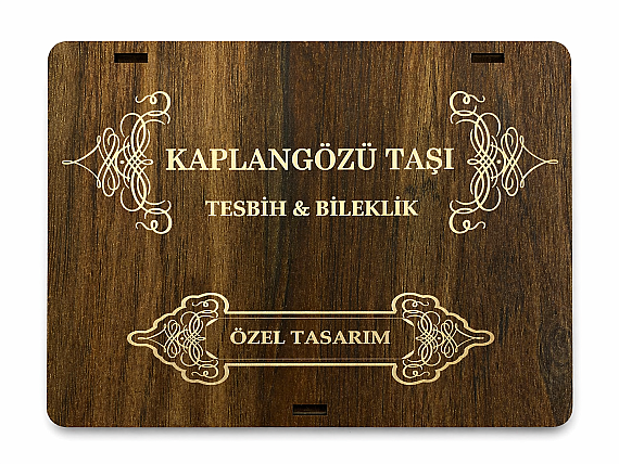 Kaplangözü Doğal Taş Kutulu Tesbih ve Bileklik Seti - 2