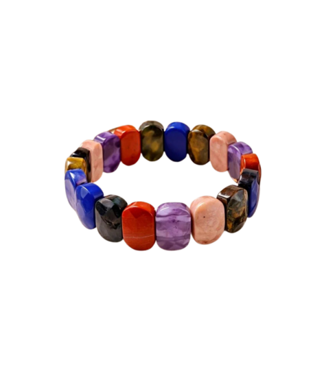 Karışık Doğal Taş Rolex Bileklik (Oval) - 2