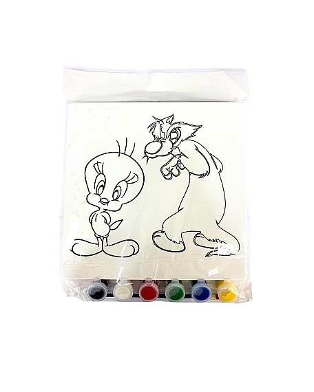 Kit de Peinture sur Toile Tweety et Sylvester - 1