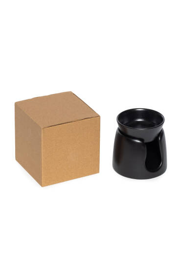 Kurzer Schalen-Räucherhalter - Schwarz - 6
