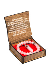 Lapis Lazuli Stein Halsketten- und Armbands-Set mit Box - 