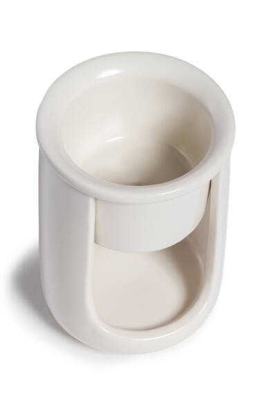 Langer Schalen-Räucherhalter - Weiß - 4