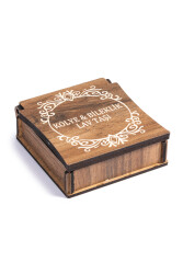 Lava-Stein Halskette und Armband Set mit Geschenkbox - 2