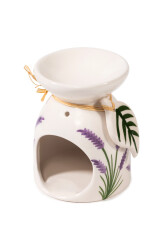Lavendel-Muster Blatt Räucherduftlampe - 7