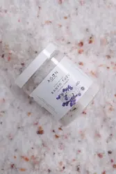 Lavender Oil Natural Bath Salt 300g - Epsom, Himalayan, Sea, and Rock Salt - 4